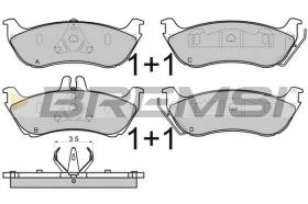 BREMSI BP2969 - B. PADS MERCEDES-BENZ