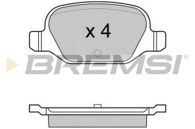 BREMSI BP2974 - B. PADS FIAT, CITROEN, LANCIA, ABARTH