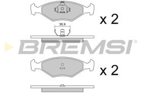BREMSI BP2977 - B. PADS VW