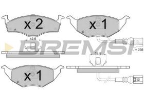 BREMSI BP3031 - B. PADS VW, SKODA