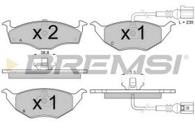 BREMSI BP3032 - B. PADS AUDI