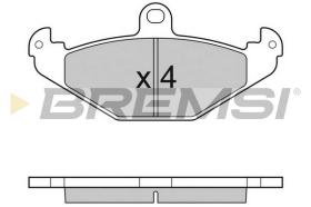 BREMSI BP3033 - B. PADS OPEL, LOTUS