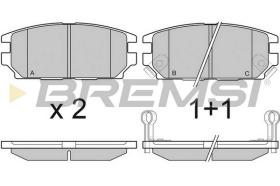 BREMSI BP3034 - B. PADS MITSUBISHI