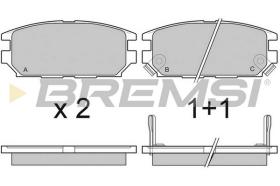 BREMSI BP3046 - B. PADS MITSUBISHI