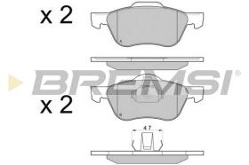 BREMSI BP3048 - B. PADS NISSAN