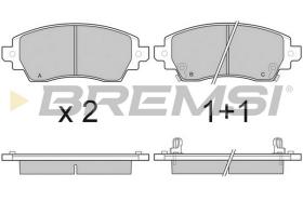 BREMSI BP3053 - B. PADS TOYOTA