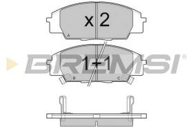 BREMSI BP3077 - B. PADS HONDA