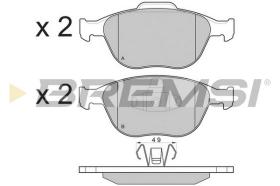 BREMSI BP3078 - 0