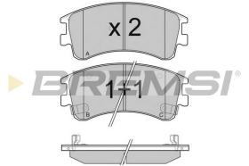 BREMSI BP3089 - B. PADS MAZDA