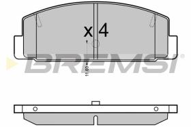 BREMSI BP3090 - B. PADS MAZDA