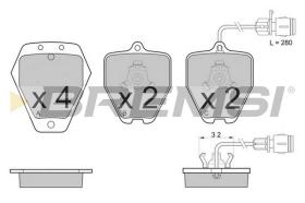 BREMSI BP3118 - B. PADS AUDI