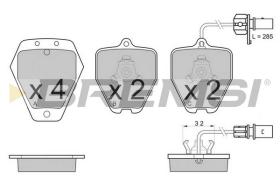 BREMSI BP3119 - B. PADS AUDI