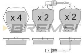BREMSI BP3121 - B. PADS VW, AUDI