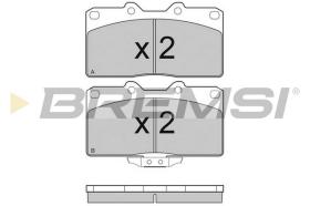 BREMSI BP3128 - B. PADS MITSUBISHI, DODGE