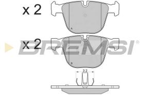 BREMSI BP3129 - B. PADS BMW, BENTLEY, ALPINA