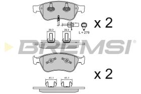 BREMSI BP3137 - B. PADS VW, AUDI