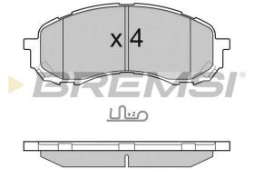 BREMSI BP3141 - B. PADS SUBARU