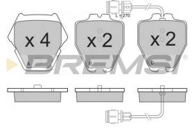 BREMSI BP3149 - B. PADS AUDI