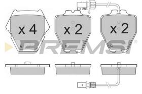 BREMSI BP3151 - B. PADS VW