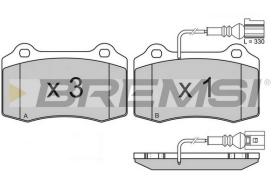 BREMSI BP3161 - B. PADS SEAT, JAGUAR, FERRARI, VOLVO