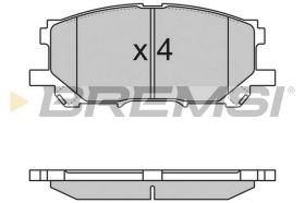 BREMSI BP3168 - B. PADS LEXUS
