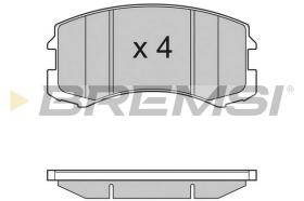 BREMSI BP3192 - B. PADS MITSUBISHI