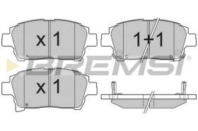 BREMSI BP3201 - B. PADS TOYOTA