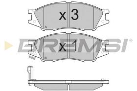 BREMSI BP3208 - B. PADS NISSAN