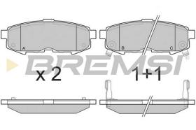 BREMSI BP3233 - B. PADS MAZDA