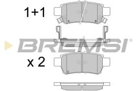 BREMSI BP3259 - B. PADS HONDA