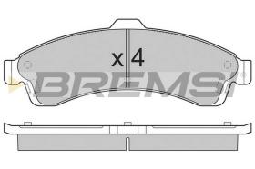 BREMSI BP3308 - B. PADS ISUZU, CHEVROLET, SAAB