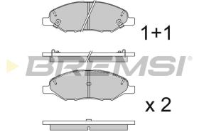 BREMSI BP3335 - B. PADS NISSAN