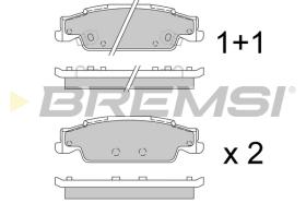 BREMSI BP3345 - B. PADS CADILLAC