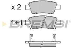 BREMSI BP3353 - B. PADS HONDA