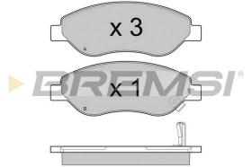 BREMSI BP3407 - B. PADS OPEL