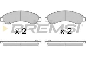 BREMSI BP3411 - B. PADS ISUZU, GREAT WALL