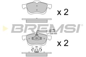 BREMSI BP3413 - B. PADS FIAT, OPEL, LANCIA