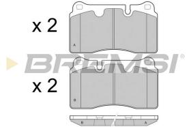 BREMSI BP3444 - B. PADS ASTON MARTIN