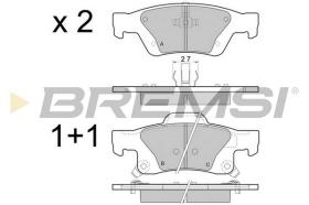 BREMSI BP3461 - B. PADS JEEP, DODGE