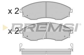 BREMSI BP3480 - B. PADS SSANGYONG