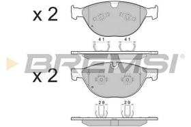 BREMSI BP3483 - B. PADS JAGUAR