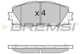 BREMSI BP3498 - B. PADS TOYOTA, LEXUS