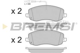 BREMSI BP3499 - B. PADS FIAT, PEUGEOT, CITROEN, LANCIA