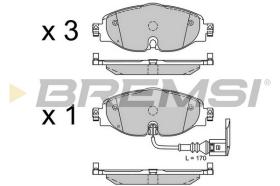 BREMSI BP3516 - B. PADS *SUST.POR BP3782 VW, AUDI, SEAT, SKODA