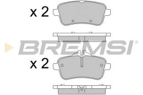 BREMSI BP3539 - B. PADS MERCEDES-BENZ