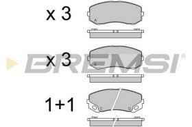 BREMSI BP3551 - B. PADS MITSUBISHI CANTER 2012