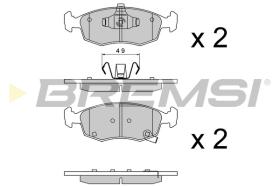 BREMSI BP3553 - B. PADS FIAT
