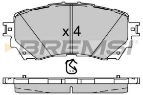 BREMSI BP3554 - B. PADS MAZDA