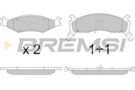 BREMSI BP2772 - B. PADS KIA