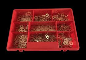 3RG Industrial 96007 - CAJA ARANDELAS INYECTORES (450 PCS)